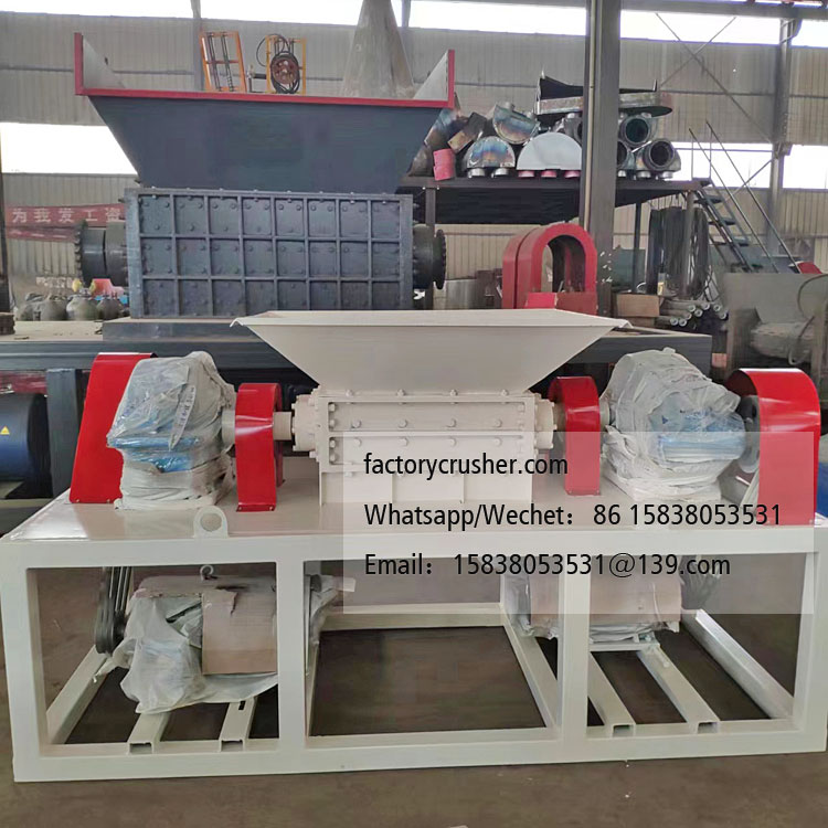 Double-shaft shredder, plastic and metal shredder, wood shredder