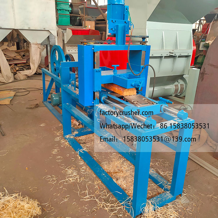 Wood wool machine, wood fiber machine