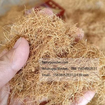 Coconut fiber crusher
