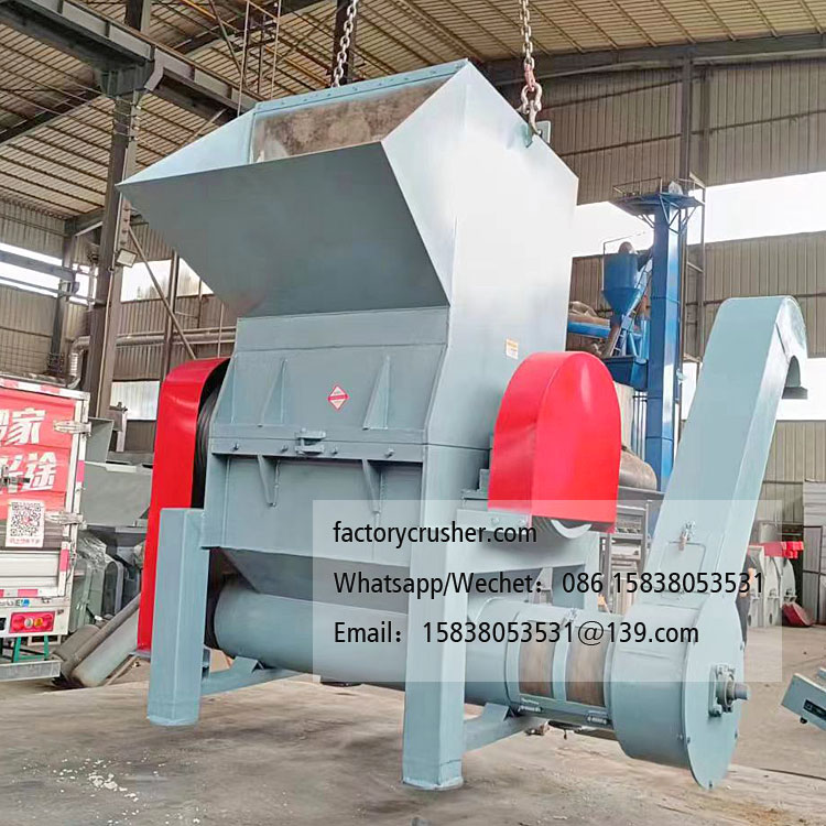 Fruit crate shredder, plastic crate shredder