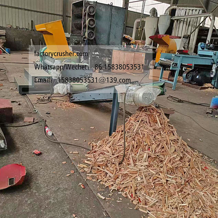 Wooden pallet shredder, pallet shredder, wooden frame crusher