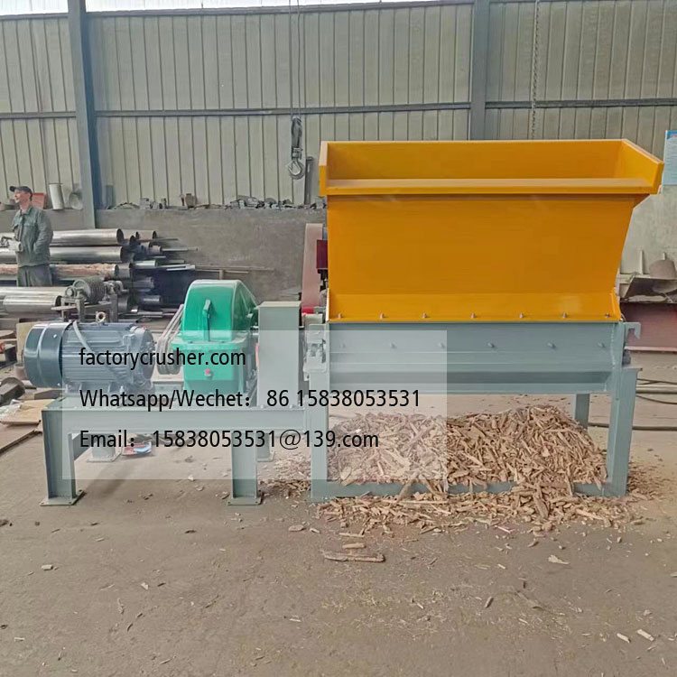 Wooden pallet shredder, pallet shredder, wooden frame crusher
