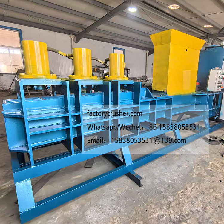 Horizontal coir peat briquette press and packaging machine