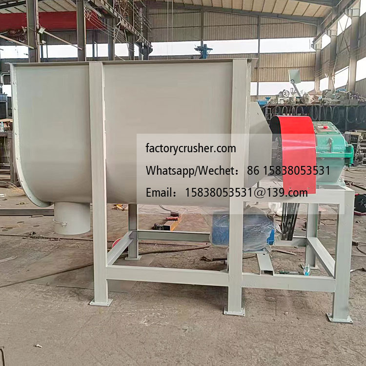 Horizontal mixer, material mixing machine