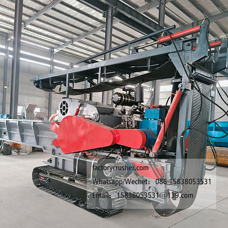 Large-scale wood shredder, multi-purpose crusher, branch and stump shredder