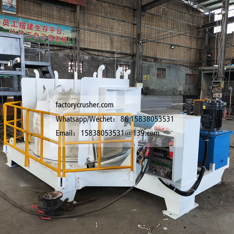 Ton bag agglomerate extrusion loosening machine