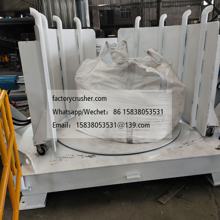 Ton bag agglomerate extrusion loosening machine