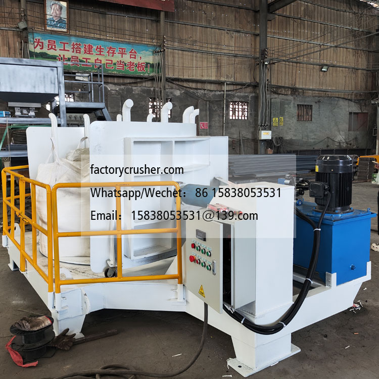 Ton bag agglomerate extrusion loosening machine