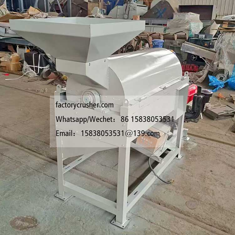 Diesel-powered coconut shell crusher
