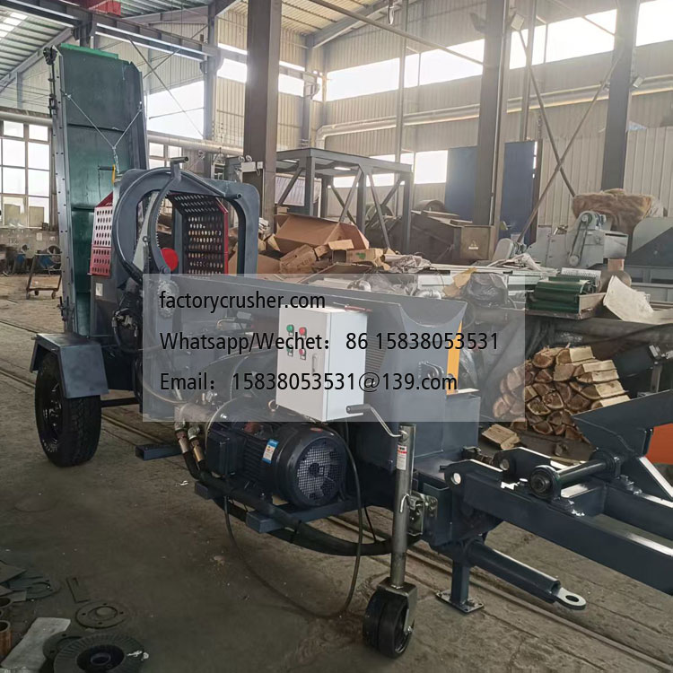 Wood splitting and sawing machine