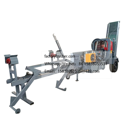 Wood splitting and sawing machine