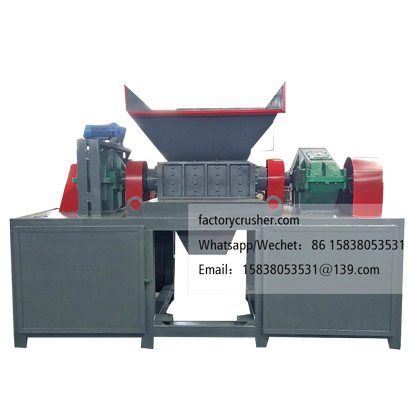 Double-shaft shredder, plastic and metal shredder, wood shredder