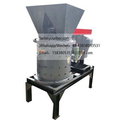 Vertical glass crushing machine