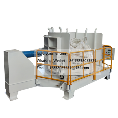 Ton bag agglomerate extrusion loosening machine