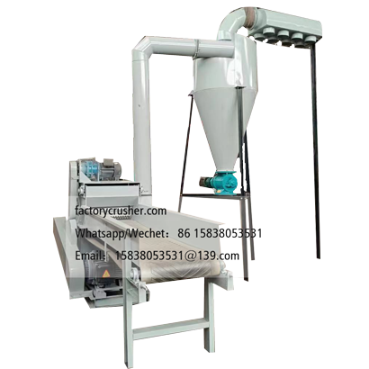 Forced-feed straw crusher