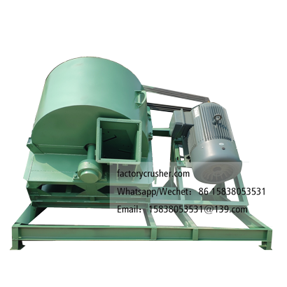Wood shredder, wood chip shredder, horizontal feed
