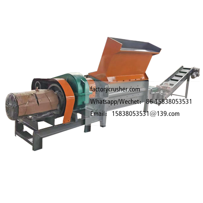 Wooden pallet shredder, pallet shredder, wooden frame crusher